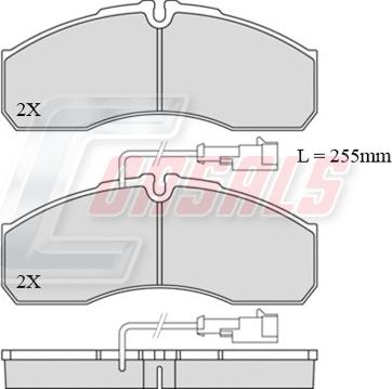 Casals BKM327 - Гальмівні колодки, дискові гальма autozip.com.ua