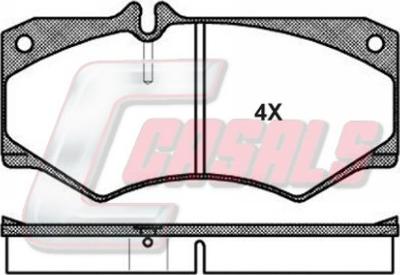 Casals BKM239 - Гальмівні колодки, дискові гальма autozip.com.ua