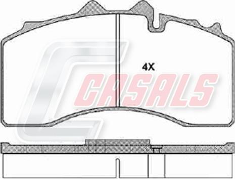 Casals BKM228 - Гальмівні колодки, дискові гальма autozip.com.ua