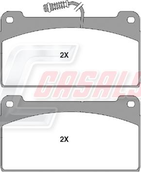 Casals BKM764 - Гальмівні колодки, дискові гальма autozip.com.ua