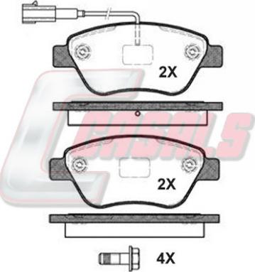 Casals BKM705 - Гальмівні колодки, дискові гальма autozip.com.ua