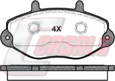 Casals BKM701 - Гальмівні колодки, дискові гальма autozip.com.ua