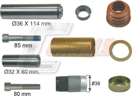 Casals MD424 - Ремкомплект, гальмівний супорт autozip.com.ua