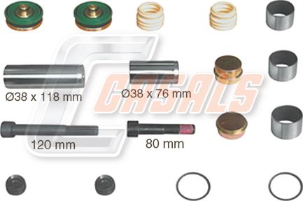 Casals MD683 - Ремкомплект, гальмівний супорт autozip.com.ua