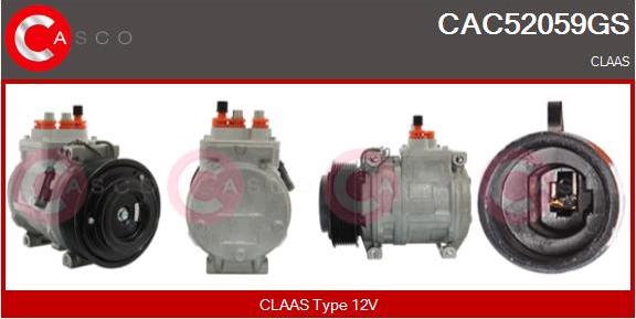 Casco CAC52059GS - Компресор, кондиціонер autozip.com.ua