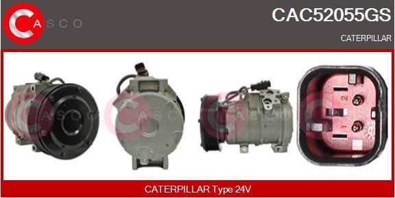 Casco CAC52055GS - Компресор, кондиціонер autozip.com.ua