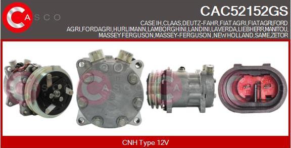 Casco CAC52152GS - Компресор, кондиціонер autozip.com.ua