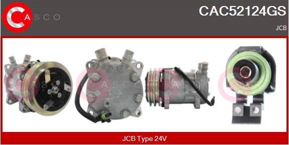 Casco CAC52124GS - Компресор, кондиціонер autozip.com.ua