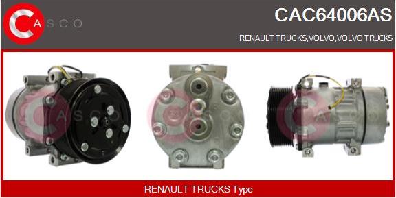 Casco CAC64006AS - Компресор, кондиціонер autozip.com.ua