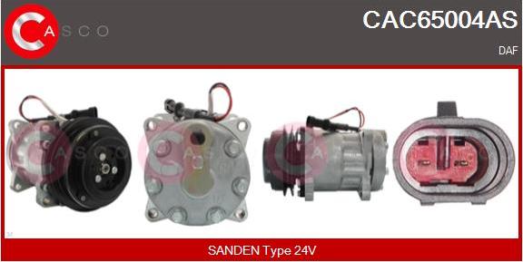 Casco CAC65004AS - Компресор, кондиціонер autozip.com.ua