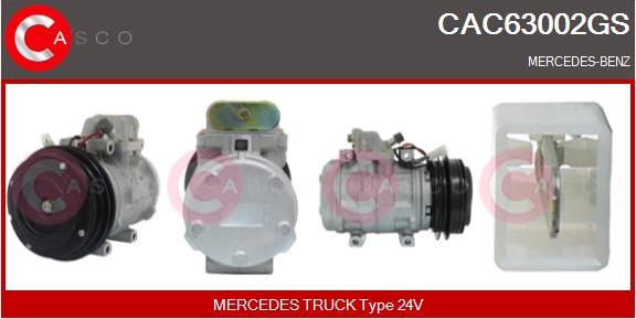 Casco CAC63002GS - Компресор, кондиціонер autozip.com.ua