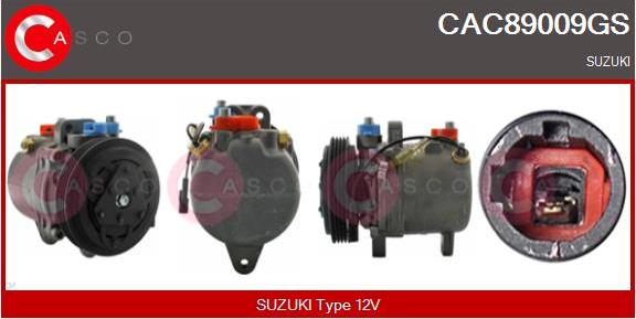 Casco CAC89009GS - Компресор, кондиціонер autozip.com.ua