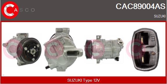 Casco CAC89004AS - Компресор, кондиціонер autozip.com.ua