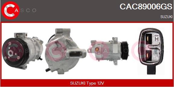 Casco CAC89006GS - Компресор, кондиціонер autozip.com.ua