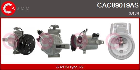 Casco CAC89019AS - Компресор, кондиціонер autozip.com.ua