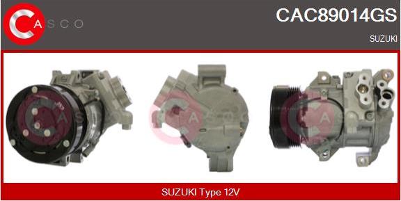 Casco CAC89014GS - Компресор, кондиціонер autozip.com.ua