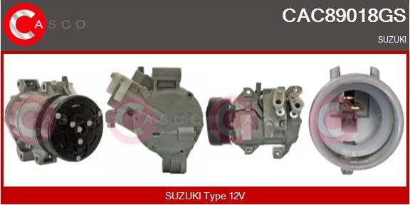 Casco CAC89018GS - Компресор, кондиціонер autozip.com.ua