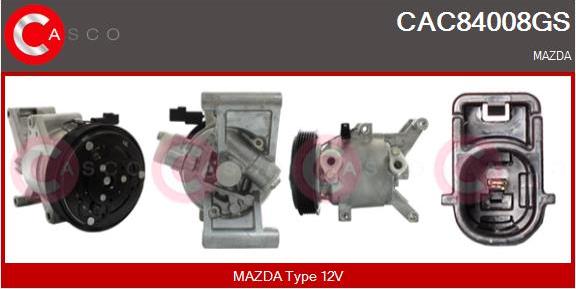 Casco CAC84008GS - Компресор, кондиціонер autozip.com.ua