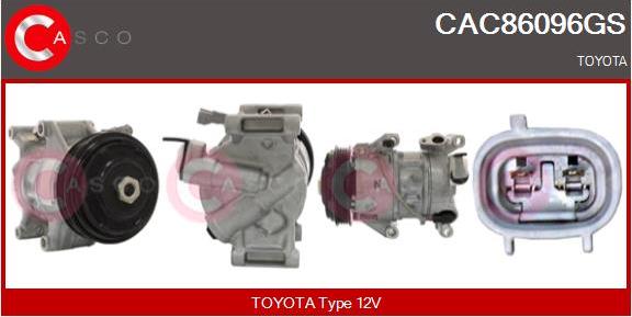 Casco CAC86096GS - Компресор, кондиціонер autozip.com.ua
