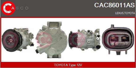 Casco CAC86011AS - Компресор, кондиціонер autozip.com.ua
