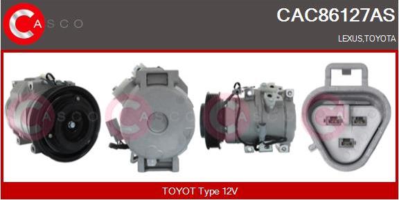 Casco CAC86127AS - Компресор, кондиціонер autozip.com.ua