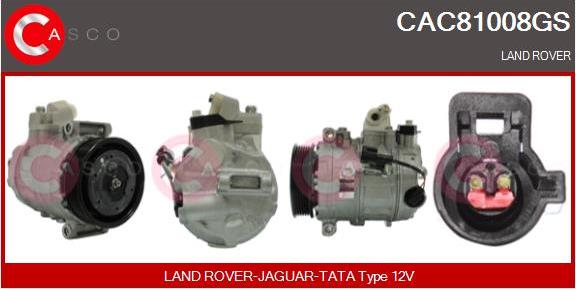 Casco CAC81008GS - Компресор, кондиціонер autozip.com.ua