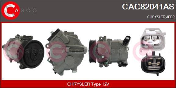 Casco CAC82041AS - Компресор, кондиціонер autozip.com.ua