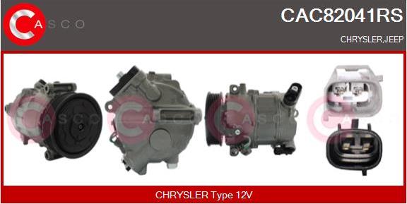 Casco CAC82041RS - Компресор, кондиціонер autozip.com.ua