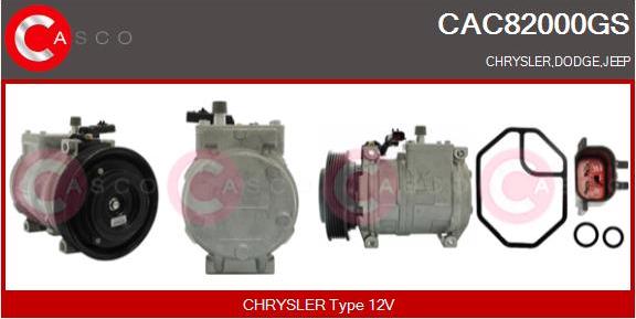 Casco CAC82000GS - Компресор, кондиціонер autozip.com.ua