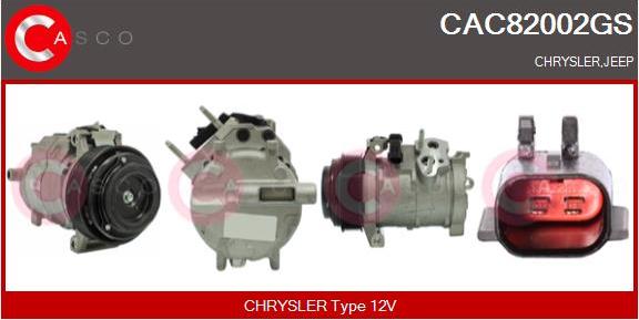 Casco CAC82002GS - Компресор, кондиціонер autozip.com.ua