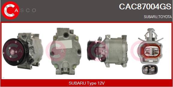 Casco CAC87004GS - Компресор, кондиціонер autozip.com.ua