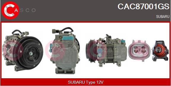 Casco CAC87001GS - Компресор, кондиціонер autozip.com.ua