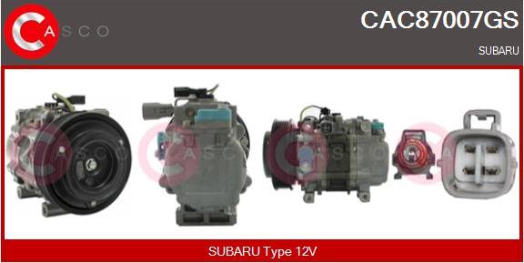 Casco CAC87007GS - Компресор, кондиціонер autozip.com.ua