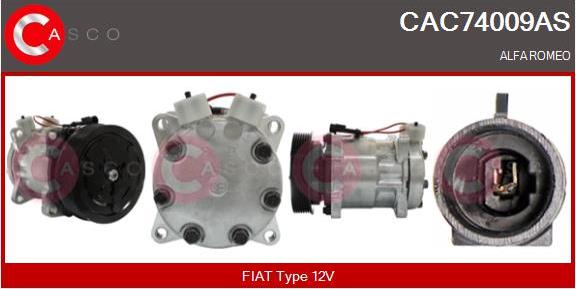 Casco CAC74009AS - Компресор, кондиціонер autozip.com.ua