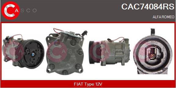 Casco CAC74084RS - Компресор, кондиціонер autozip.com.ua