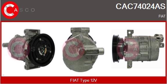 Casco CAC74024AS - Компресор, кондиціонер autozip.com.ua
