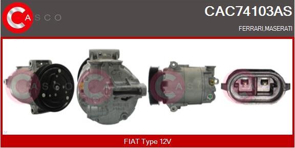 Casco CAC74103AS - Компресор, кондиціонер autozip.com.ua