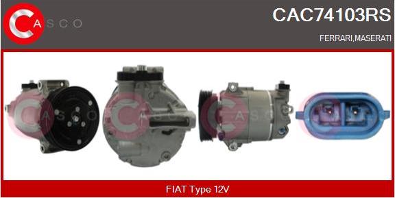 Casco CAC74103RS - Компресор, кондиціонер autozip.com.ua