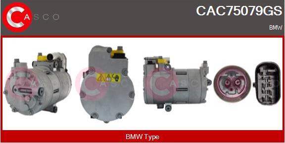 Casco CAC75079GS - Компресор, кондиціонер autozip.com.ua