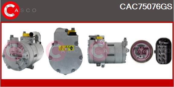 Casco CAC75076GS - Компресор, кондиціонер autozip.com.ua