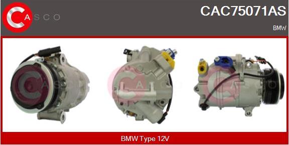 Casco CAC75071AS - Компресор, кондиціонер autozip.com.ua