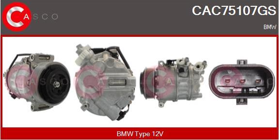 Casco CAC75107GS - Компресор, кондиціонер autozip.com.ua