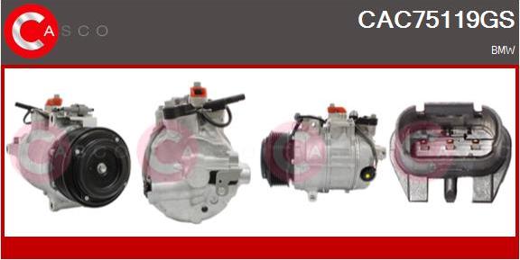 Casco CAC75119GS - Компресор, кондиціонер autozip.com.ua