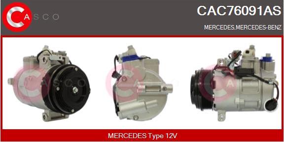 Casco CAC76091AS - Компресор, кондиціонер autozip.com.ua