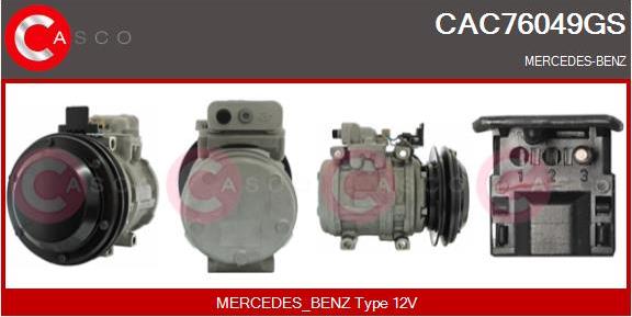 Casco CAC76049GS - Компресор, кондиціонер autozip.com.ua
