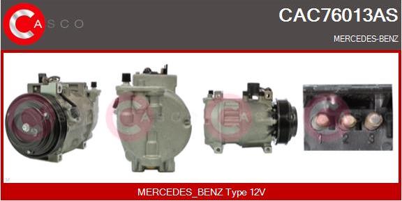 Casco CAC76013AS - Компресор, кондиціонер autozip.com.ua