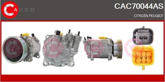 Casco CAC70044AS - Компресор, кондиціонер autozip.com.ua