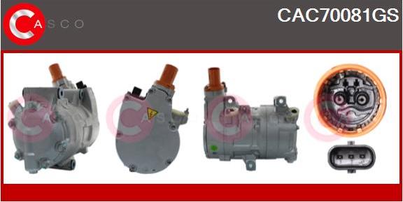 Casco CAC70081GS - Компресор, кондиціонер autozip.com.ua