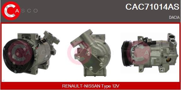 Casco CAC71014AS - Компресор, кондиціонер autozip.com.ua