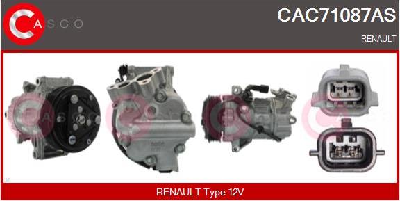 Casco CAC71087AS - Компресор, кондиціонер autozip.com.ua